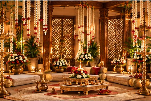 Seemant Poojan decor